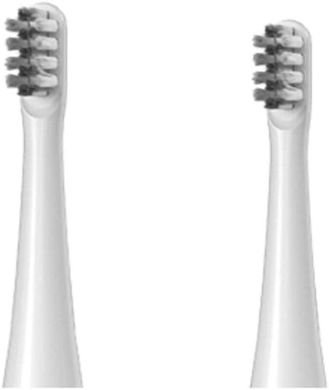 رؤوس بديلة لفرشاة الأسنان الكهربائية من بوميدي T501، عبوة واحدة، قطعتان من رؤوس الفرشاة باللون الأبيض